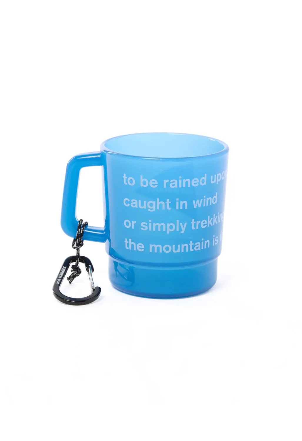 and wander Logo PP Mug - Blue