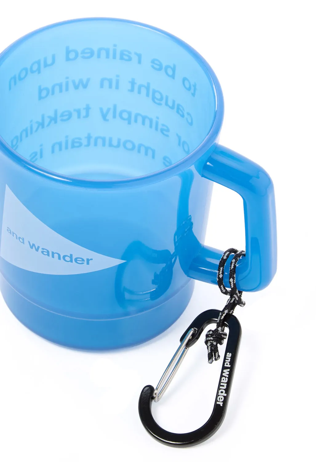 and wander Logo PP Mug - Blue