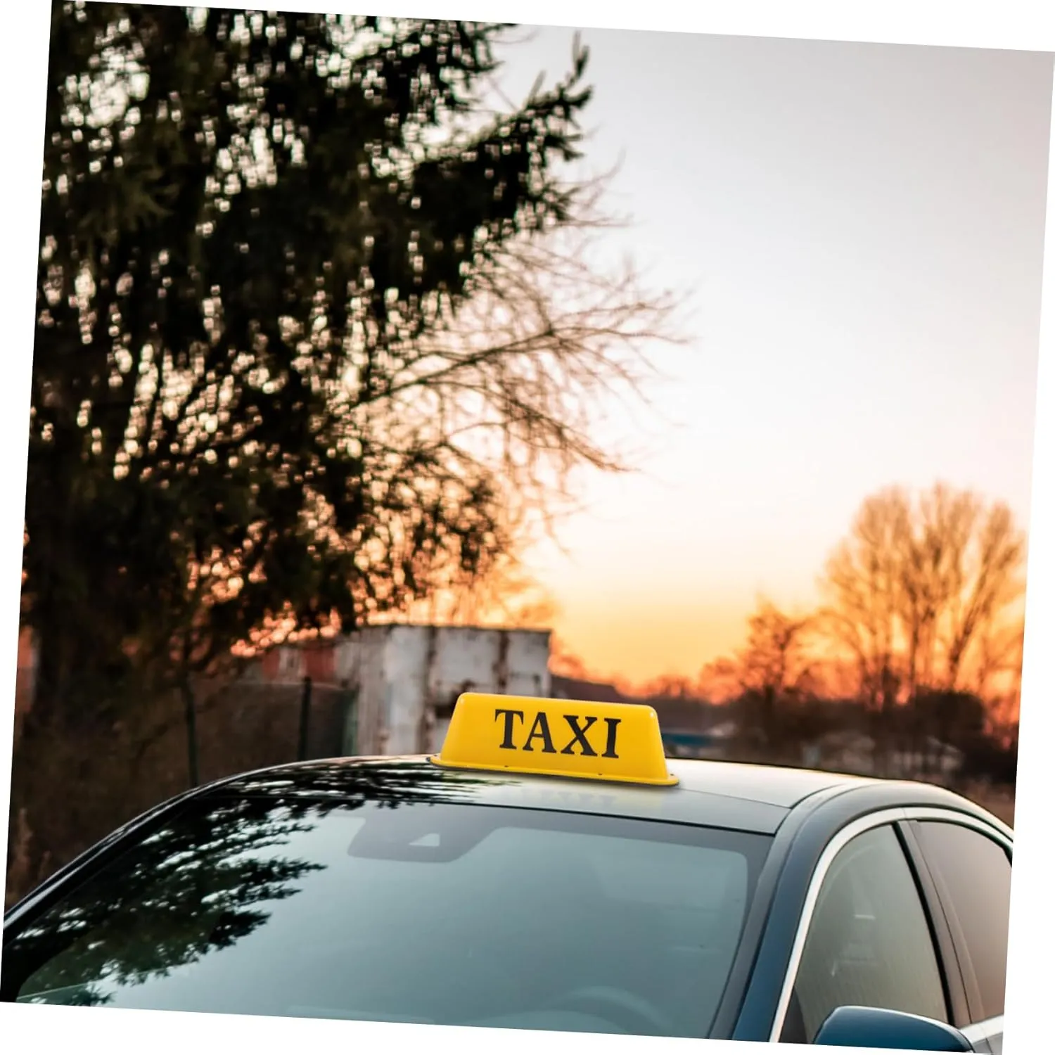 Angoily Indicator Taxi Lamp for Cars Vehicle Taxi Light Taxi Roof Lamp Taxi LED Lamp Pour Cab Yellow Plastic