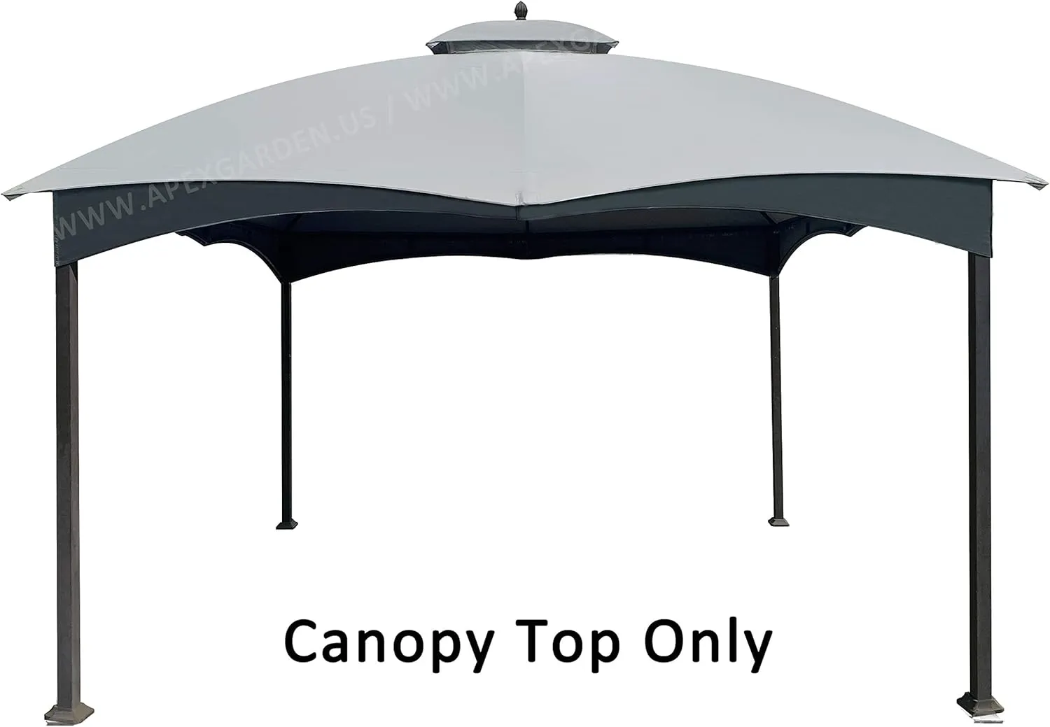 APEX GARDEN Replacement Canopy Top for Lowe's Allen Roth 10X12 Gazebo #GF-12S004B-1 (Grey)
