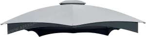 APEX GARDEN Replacement Canopy Top for Lowe's Allen Roth 10X12 Gazebo #GF-12S004B-1 (Grey)
