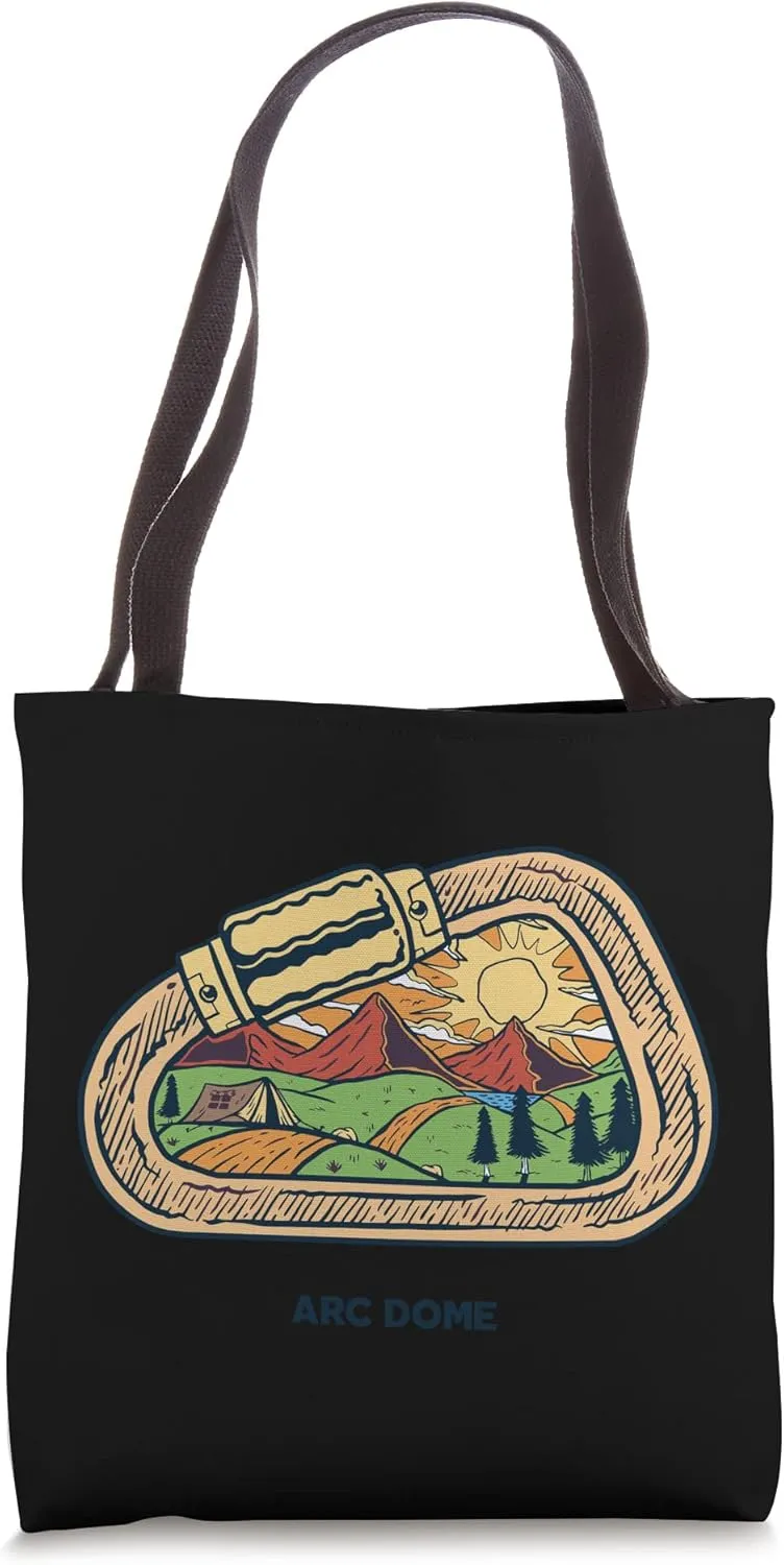 Arc Dome mountaineer climbing hiking expedition Camping Tote Bag