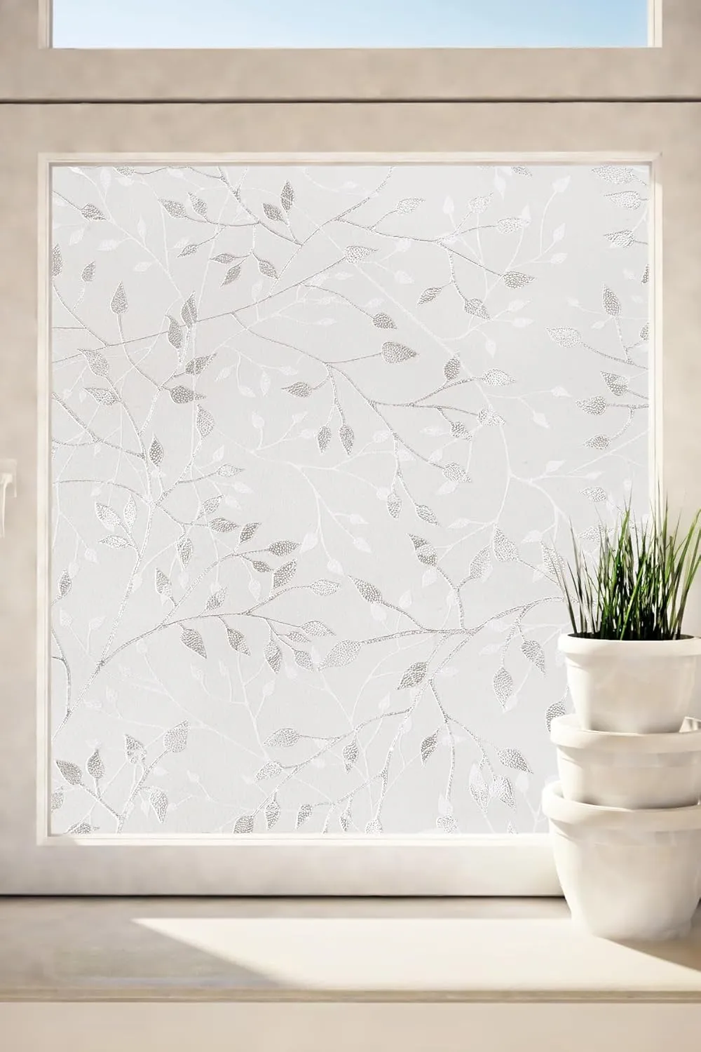 Artscape Canopy | Decorative Privacy Window Film with Textured Glass Pattern | Non-Adhesive & UV Protection | Easy to Apply & Removable | 24 x 36 Inches | Made in USA