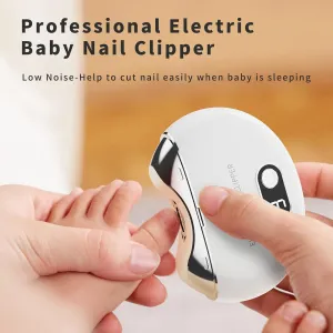 Automatic Nail Clipper, Electric Nail Clippers Automatic Safety Fingernail Cutter and Filer Rechargeable Nail Trimmer Nail Scissors Gift for Caregivers, Adults, Kids