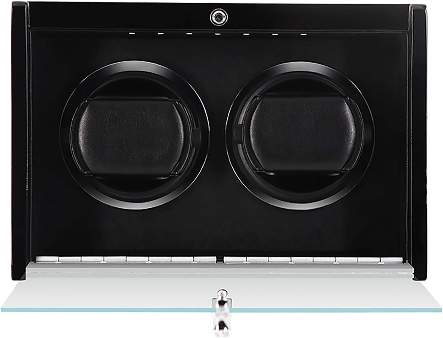 Automatic Watch Winder Dual-Power Mechanical Watches Shaker Rotating Motor Box with Access Control Watch Winding Device with LED Atmosphere Light Quiet and Well ope