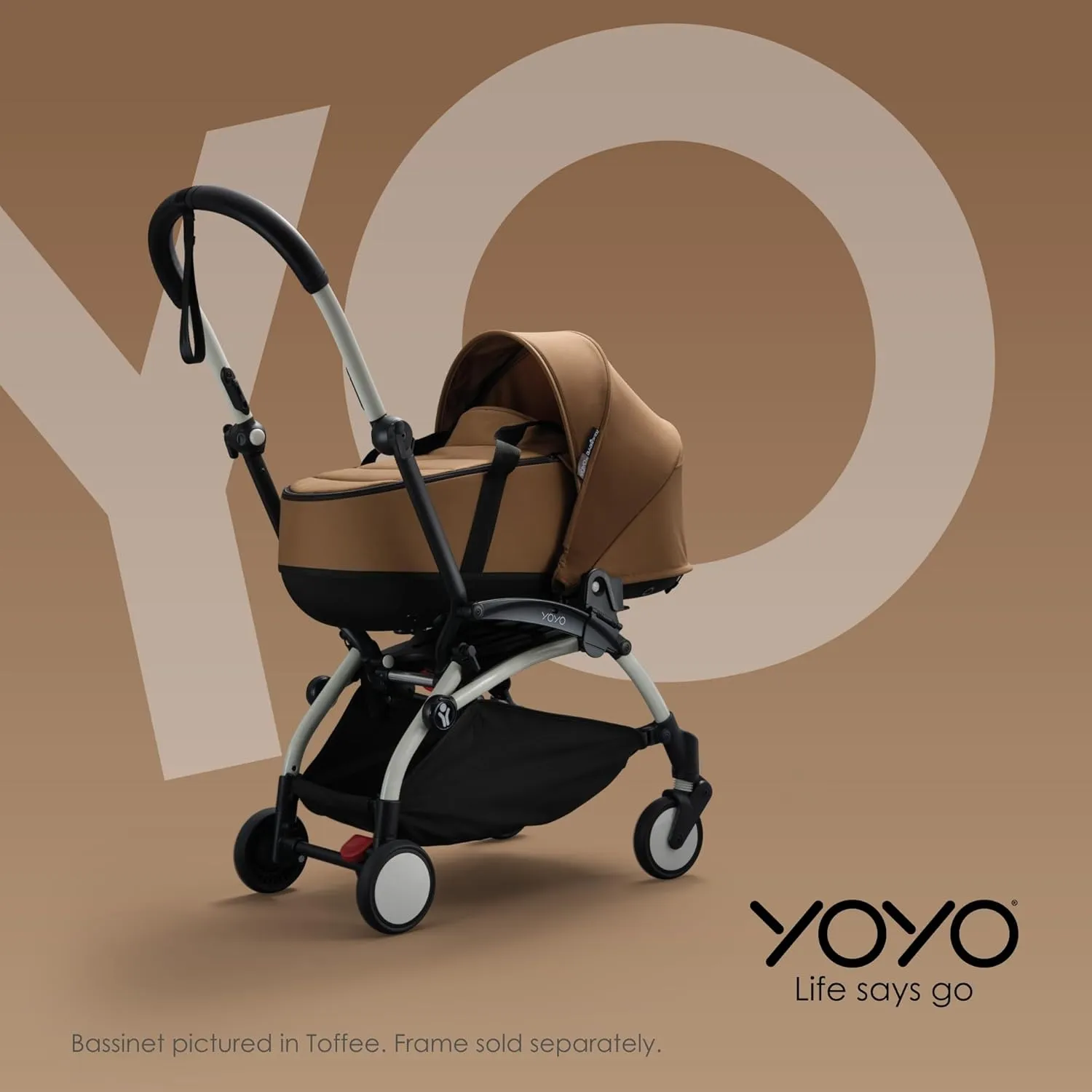 Babyzen YOYO 0  Bassinet, Aqua - Includes Thick Double Mattress, Ventilated Shell & Canopy - Requires YOYO2 Frame (Sold Separately)