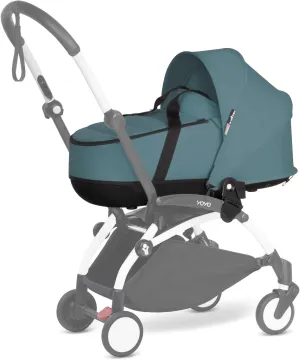 Babyzen YOYO 0  Bassinet, Aqua - Includes Thick Double Mattress, Ventilated Shell & Canopy - Requires YOYO2 Frame (Sold Separately)