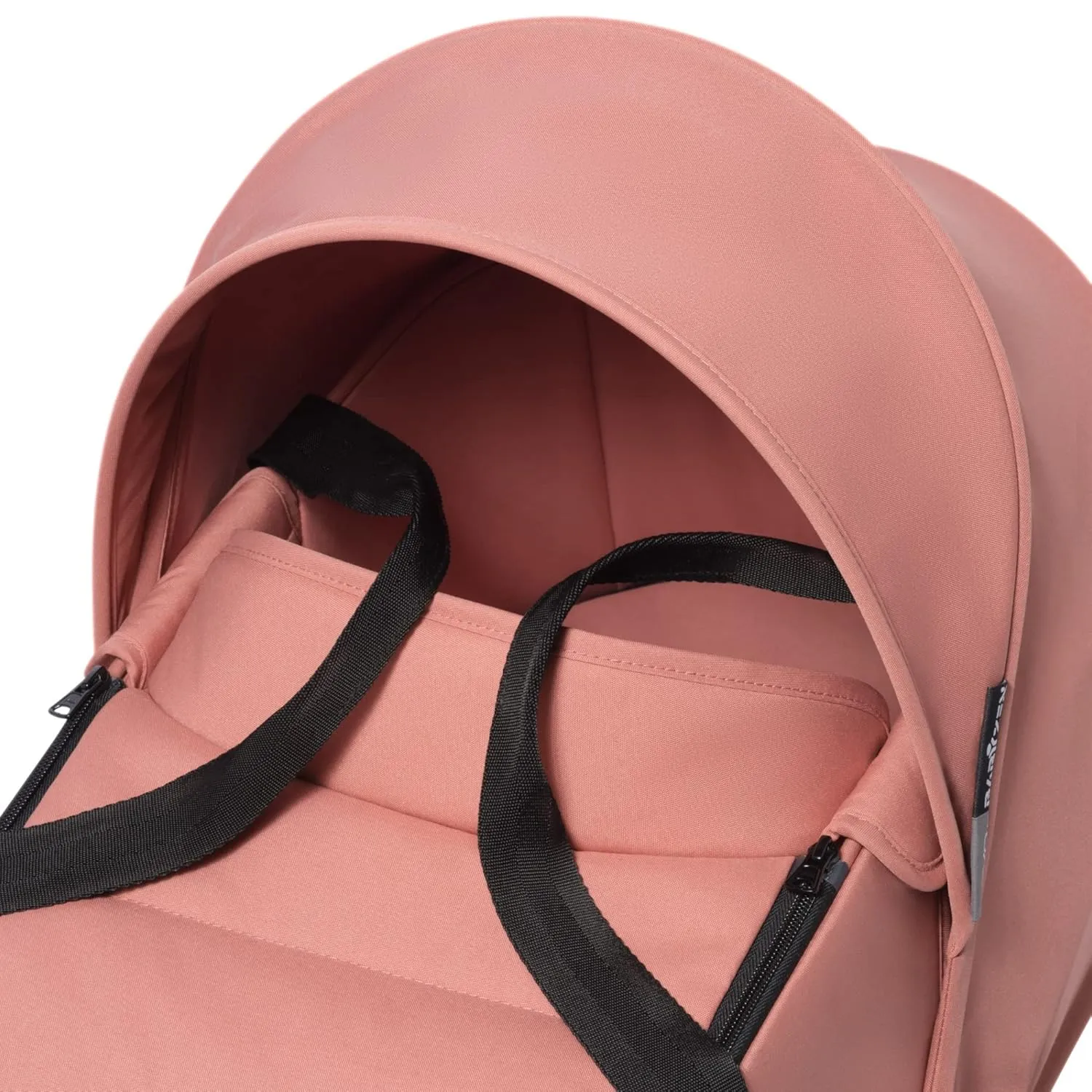 BABYZEN YOYO2 White Frame   Ginger Bassinet - Includes Thick Double Mattress, Ventilated Shell & Canopy