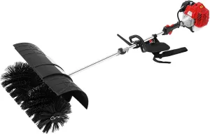 Bacocoo 52CC Gas Power Sweeper, Sweeping Machine Handheld Walk Behind Sweeper, Sweeping Broom Cleaning Machine, Artificial Grass Brush Gasoline Powered Broom (2 Stroke,2.3HP, 1700W)