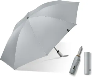 BENEUNDER Travel Compact Umbrellas for Rain - Inverted Reverse Folding - 41in/105cm Heavy Duty Windproof Automatic Umbrellas