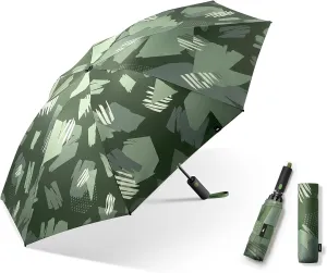 BENEUNDER Travel Compact Umbrellas for Rain - Inverted Reverse Folding - 41in/105cm Heavy Duty Windproof Automatic Umbrellas