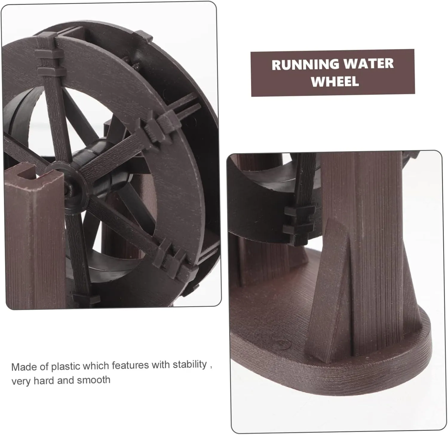 BESPORTBLE Pcs Realistic Pond Water Wheel Waterfall Wheel Fountain for Pond Small Water Model for DIY