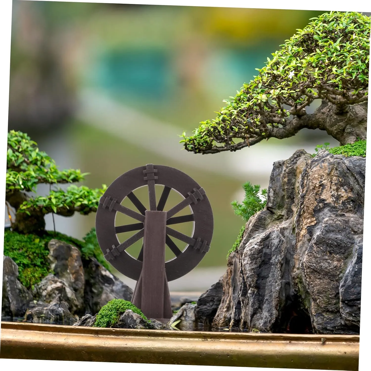 BESPORTBLE Pcs Realistic Pond Water Wheel Waterfall Wheel Fountain for Pond Small Water Model for DIY