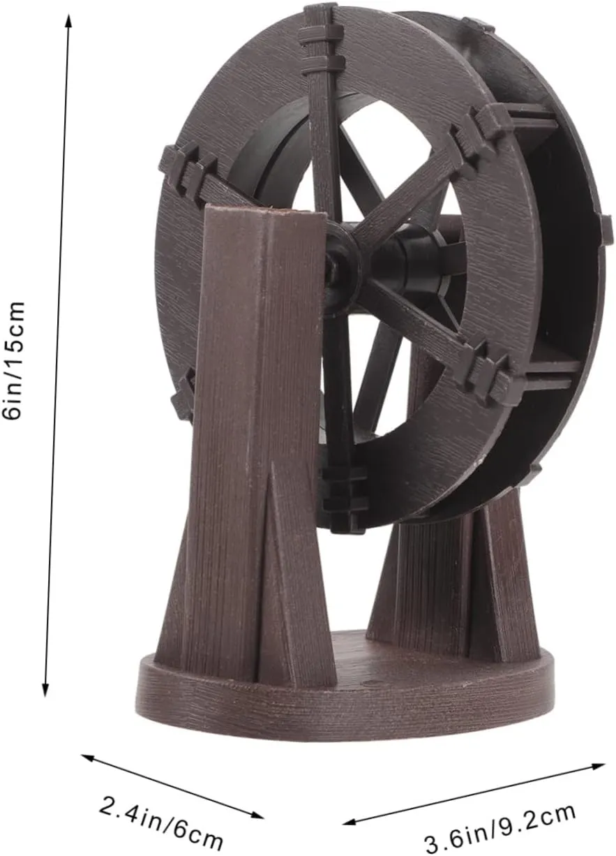 BESPORTBLE Pcs Realistic Pond Water Wheel Waterfall Wheel Fountain for Pond Small Water Model for DIY
