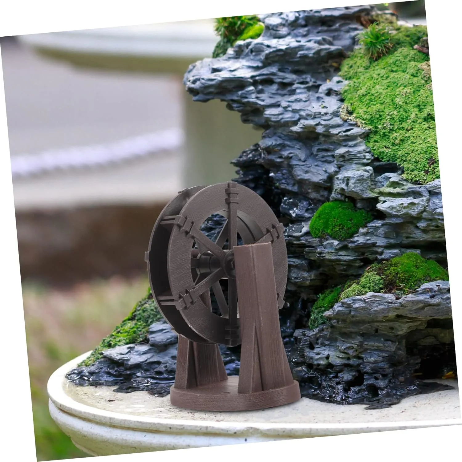 BESPORTBLE Pcs Realistic Pond Water Wheel Waterfall Wheel Fountain for Pond Small Water Model for DIY