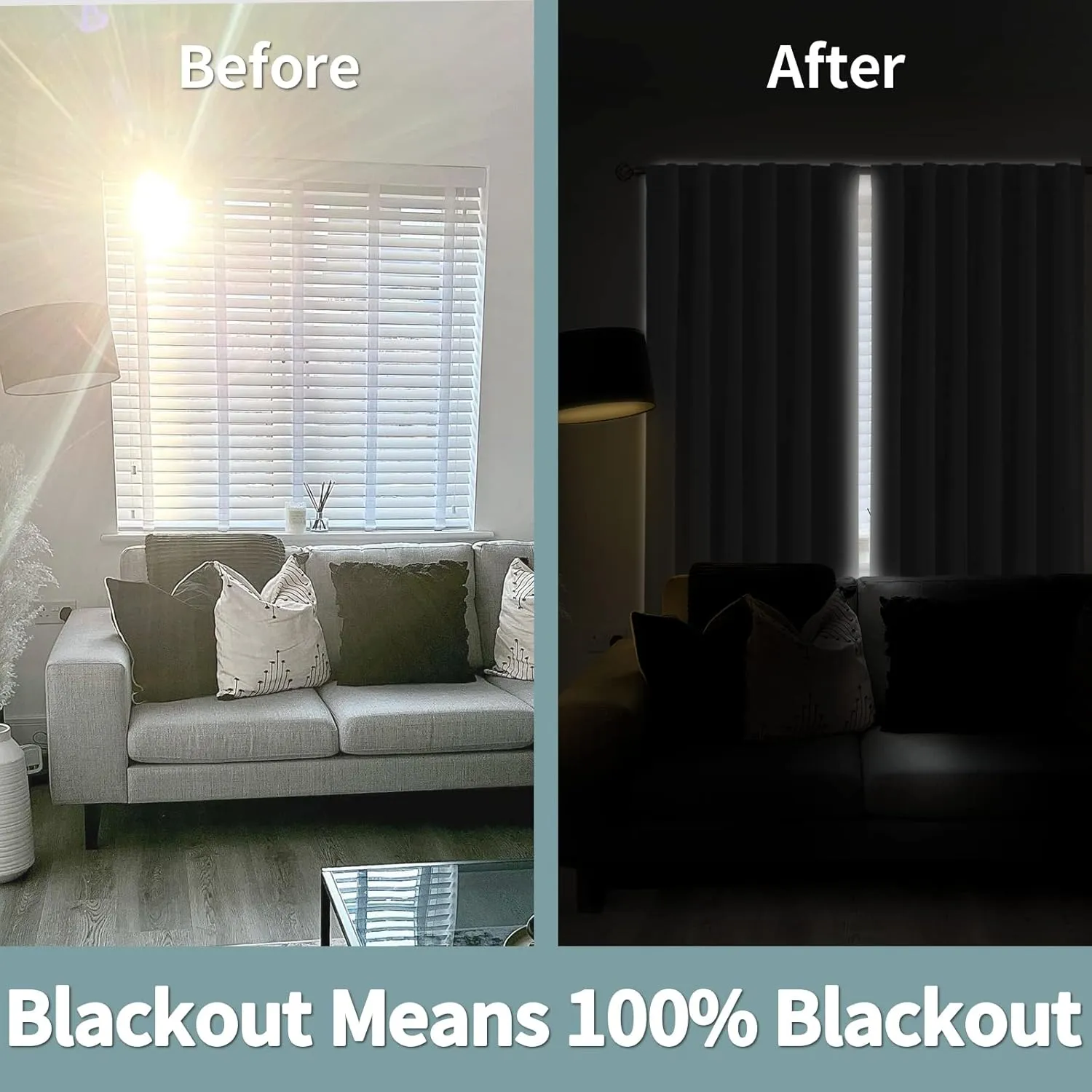 BGment Pure White 100% Blackout Curtains for Bedroom, Black Out Living Room 84 inch Panels with Thermal Liner, Rod Pocket and Back Tab Double Layer Room Darkening Drapes, 2 Panels, Each 38 x 84 Inch