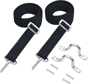 Bimini Top Straps 2 pcs Fabric and Stainless Steel WH301153A