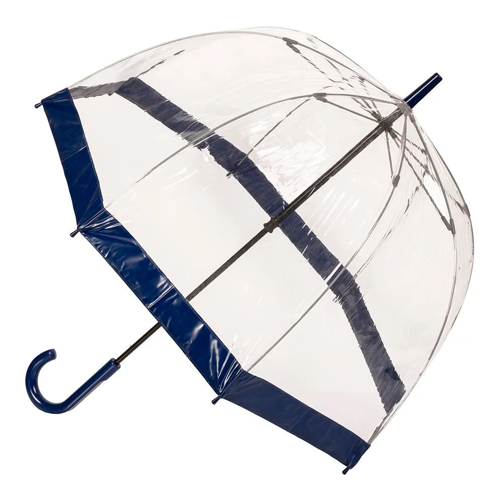 Biodegradable Clear PVC Birdcage with Navy Border