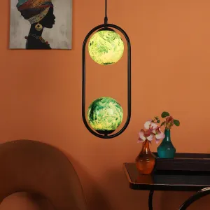 Black And  Green Modern Metal Hanging Light