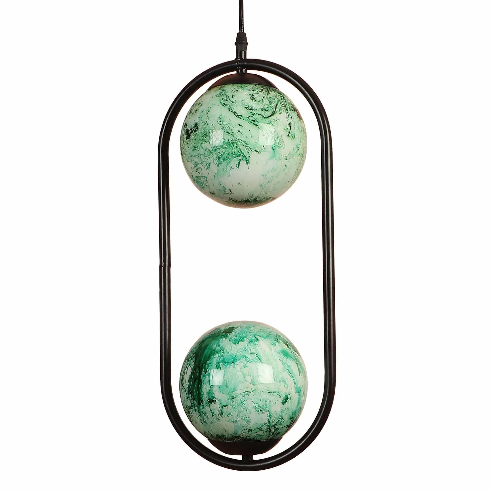 Black And  Green Modern Metal Hanging Light