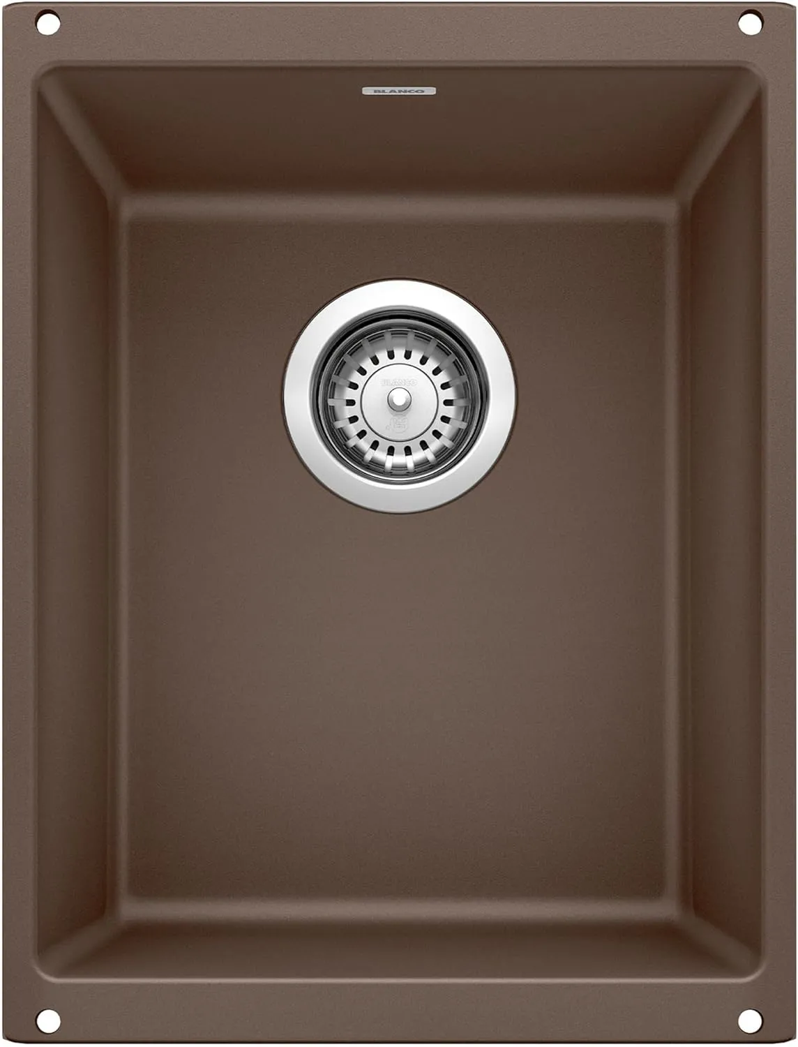 BLANCO 515653 Precis Medium Single Bowl-Cafe Sink, 13-3/4 x 18 x 7-1/2 inches, CAFÉ Brown