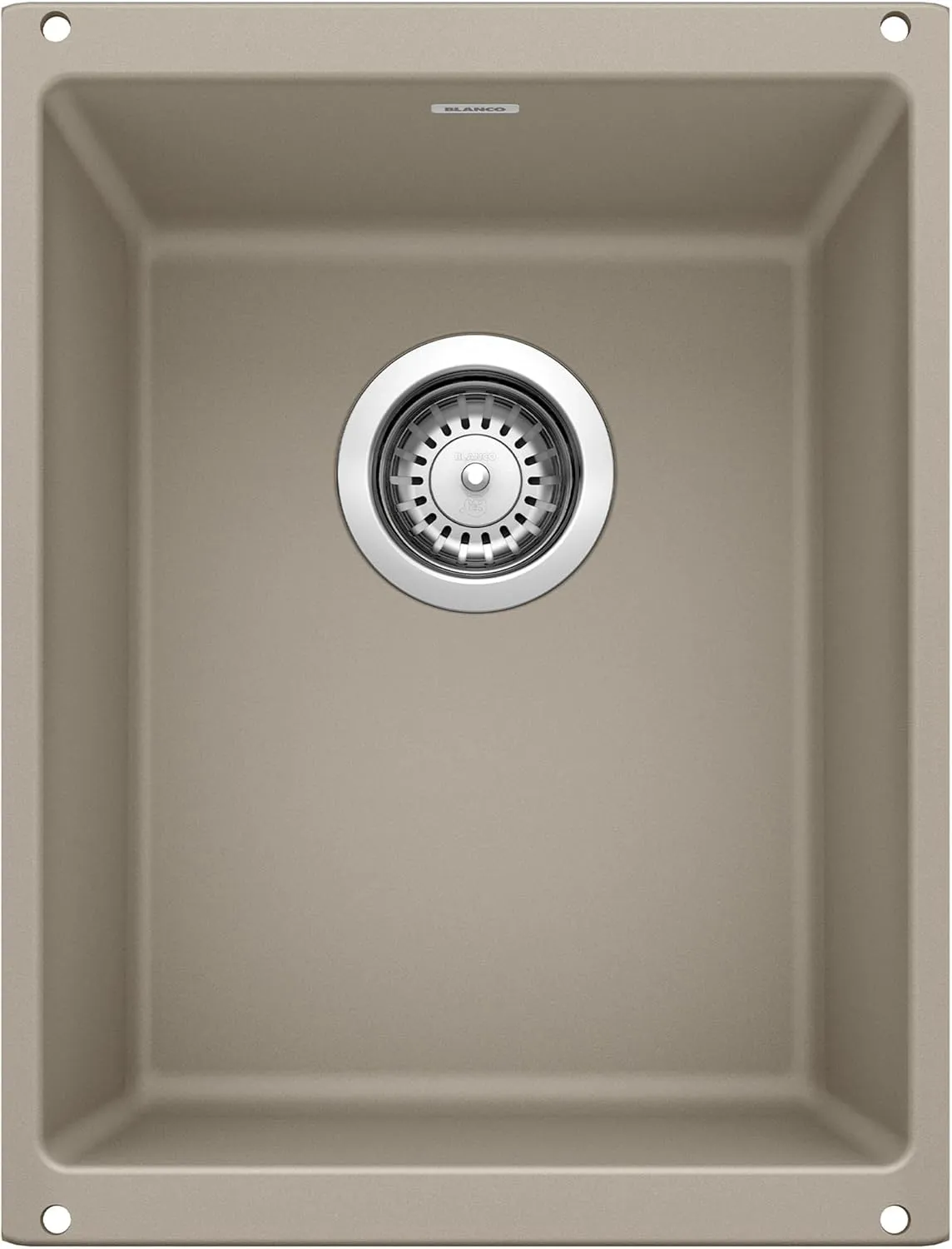 BLANCO 517676 PRECIS SILGRANIT Medium Undermount Kitchen Sink, Truffle