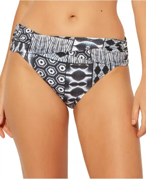 Bleu Rod Beattie Womens Printed Lined Swim Bottom Separates Navy 8, Navy Blue