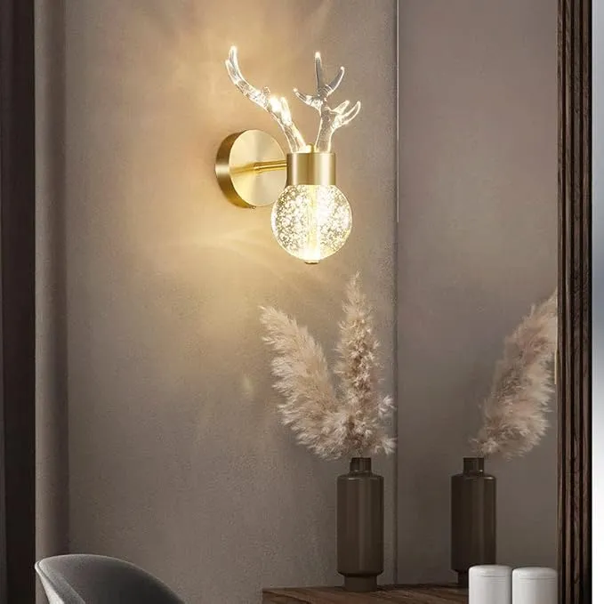 Blissbells Golden Colour Hanging Light for Drawing Room