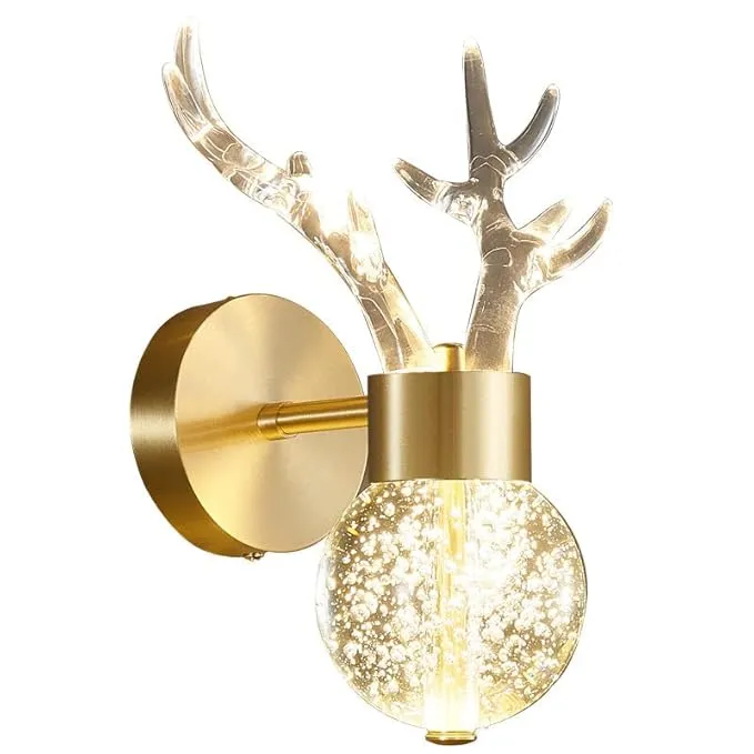 Blissbells Golden Colour Hanging Light for Drawing Room