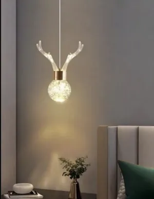 Blissbells Golden Colour Hanging Light for Drawing Room