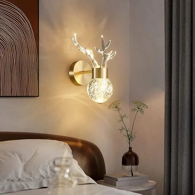 Blissbells Golden Colour Hanging Light for Drawing Room