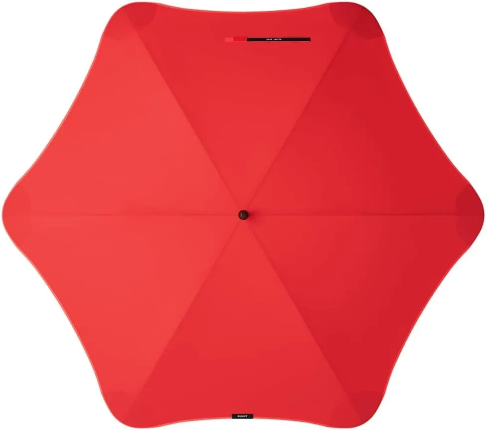 BLUNT Exec Umbrella – 54" Windproof for Wind and Rain, Durable Design for Travel, Golf & Sports, Heavy Duty, UV Protection - Red