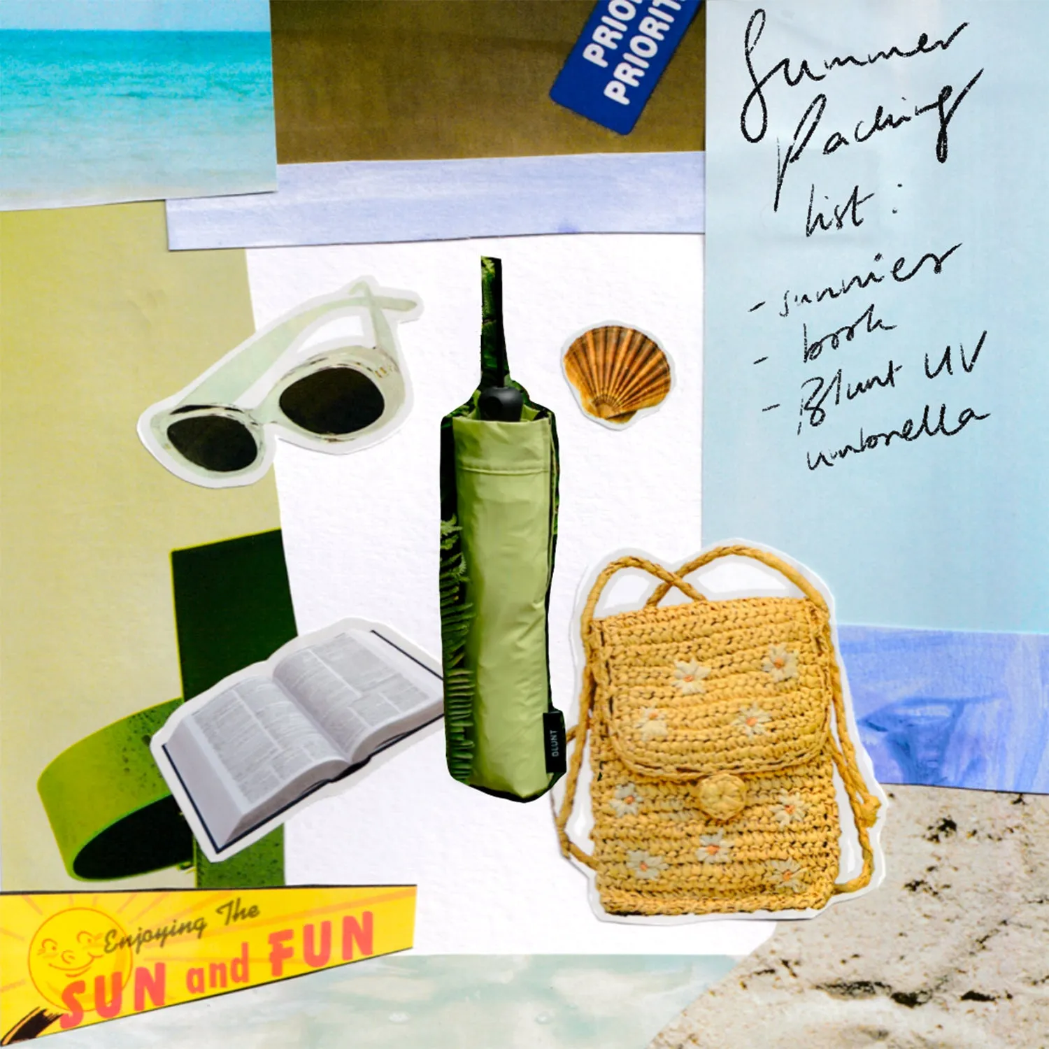 blunt | metro UV umbrella | lime sorbet - DC