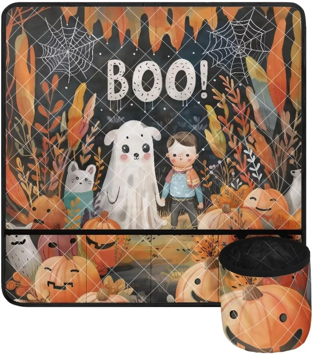 Boo Versatile Sewing Machine Mat - for Sewing Machines and Organizes Sewing Accessories Non-Slip   Reduces Vibration   with Pockets for Sewing Supplies for Travel and Classes