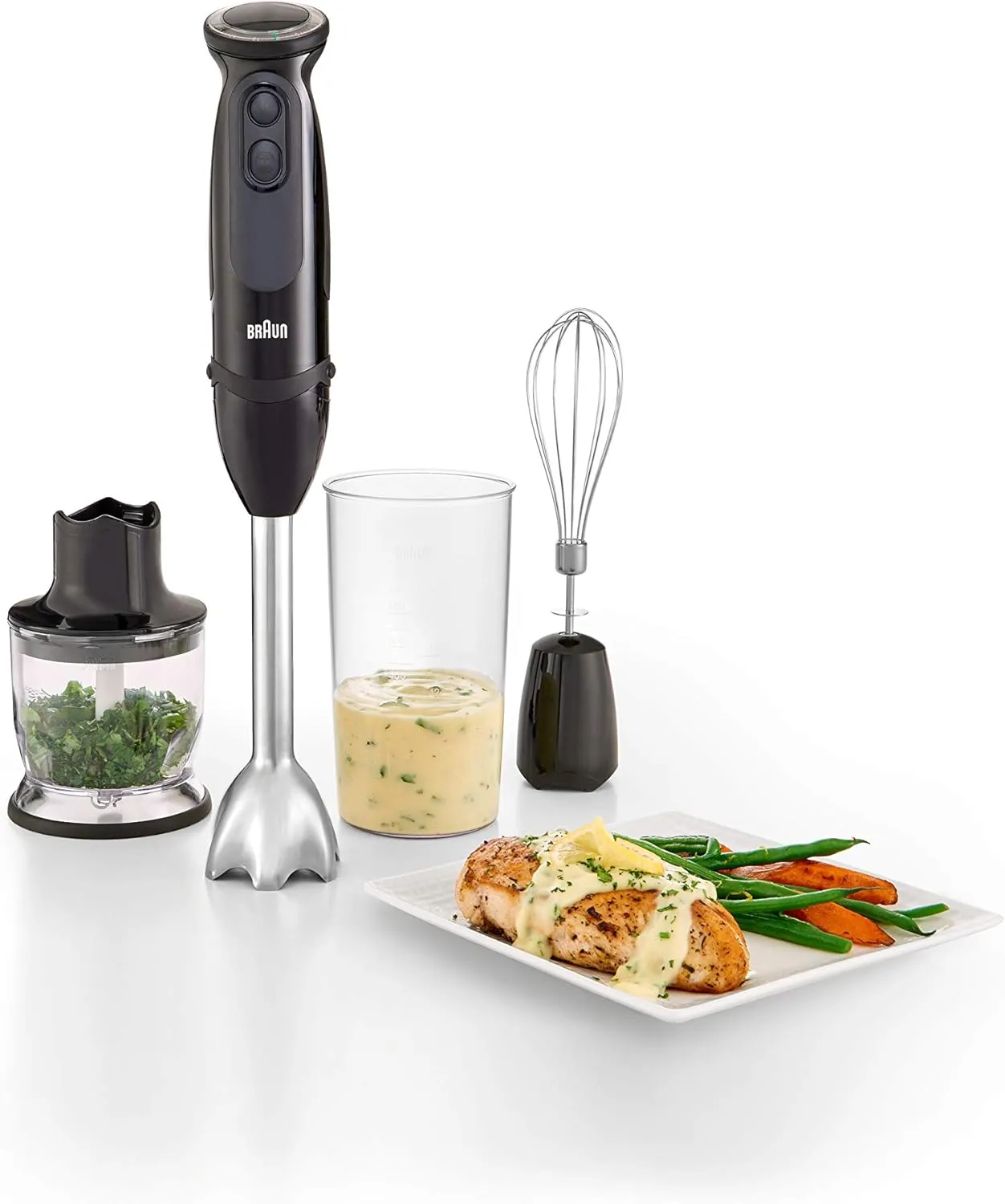 Braun MQ5025 Hand Blender Multiquick Vario, MQ5025, Black