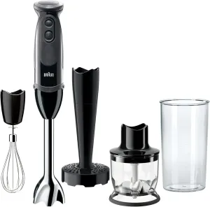 Braun Multiquick 5 Vario Hand Blender (SS Blending Shaft 1.5C Chopper  Masher   Whisk  Beaker), MQ5027, Black