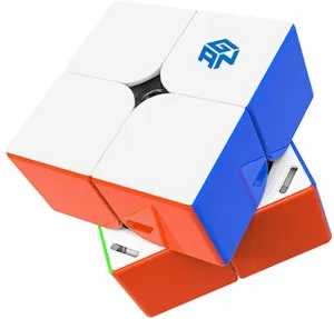 BroMoCube Gan251M Air New 2x2 Magnetic Speed Cube Professional Stickerless Gans 2x2x2 Cube Super Lightweight Puzzle Toys