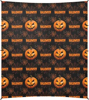 Burbuja Halloween Themed Elements Beach Canopy Windproof Beach Tent Sun Shade with 4 Sandbags & Sand Shovel, Portable Sun Shelter for Family Camping Picnic