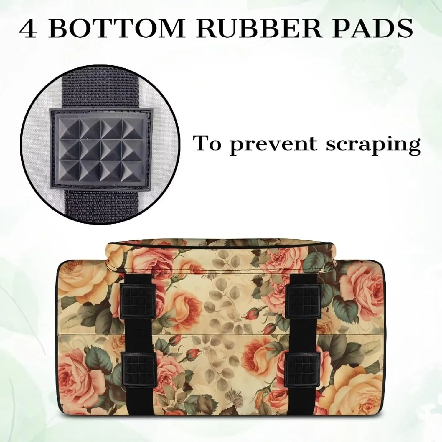 Butterfly Rose Sewing Machine Case for Most Standard Sewing Machines Sewing Machine Bag with Handles and Pockets Travel Storage Carry Case Large Capacity