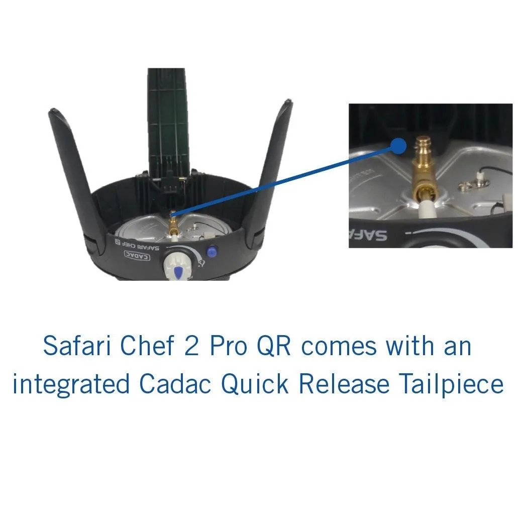 Cadac Safari Chef 2 Pro - Low Pressure Portable Camping BBQ