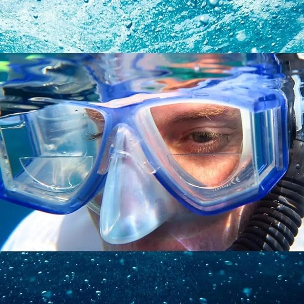 Calabria Hydrotac Dive OPTX 20/20 Stick On Bifocal Lenses Used for Scuba Masks/Diving Goggles Magnifying Bi-Focal Stickers