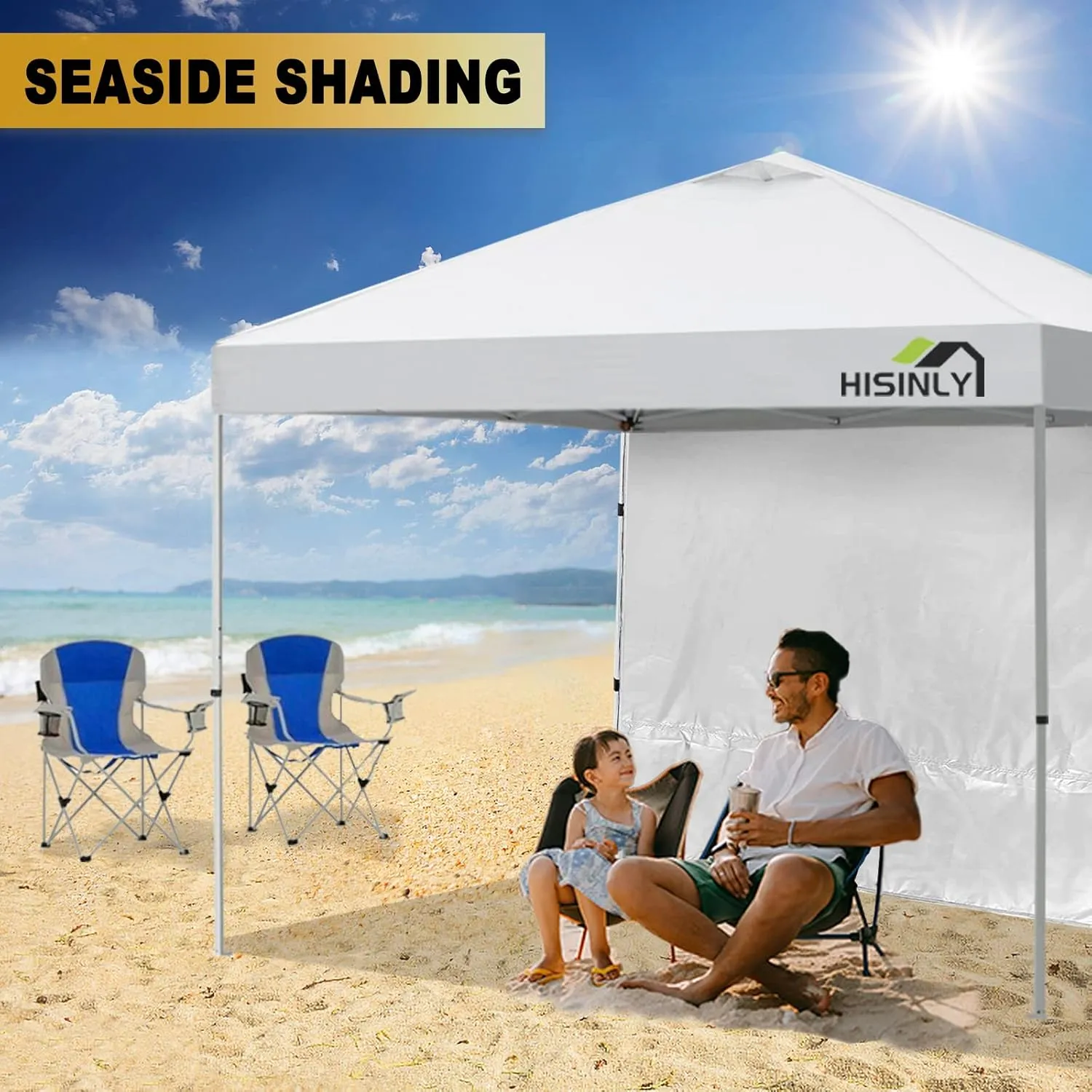 Canopy Sidewalls 10 * 10 ft 300D Sunwalls with Silver Coating UV Protection and Waterproof Oxford Cloth Suits Pop-up Tent/Instant Canopy/Commercial Canopy (Sidewall Only)