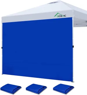 Canopy Sidewalls for 10x10 Pop Up Canopy, 99% UV Protection Waterproof, 3 Piece, Blue