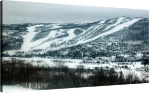 Canvas Wall Art for Living Room Bedroom Alpine ski runs and village Big Large Wall Art Decor Framed Painting Wall Pictures Prints Artwork Office