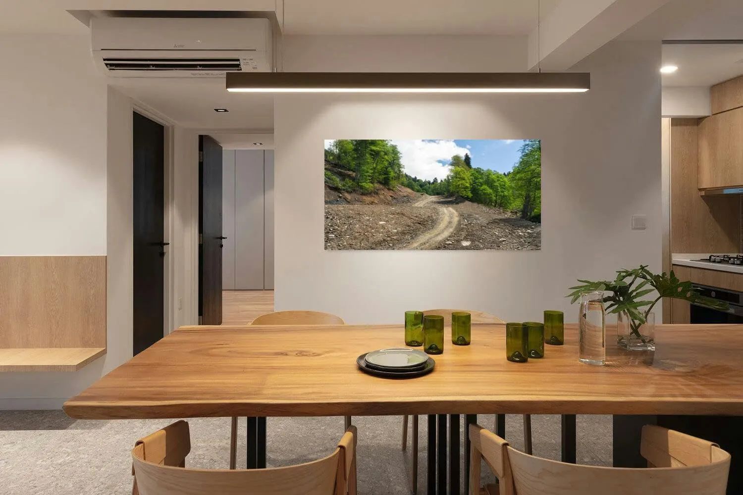 Canvas Wall Art for Living Room Bedroom Off road the forest Big Large Wall Art Decor Framed Painting Wall Pictures Prints Artwork Office