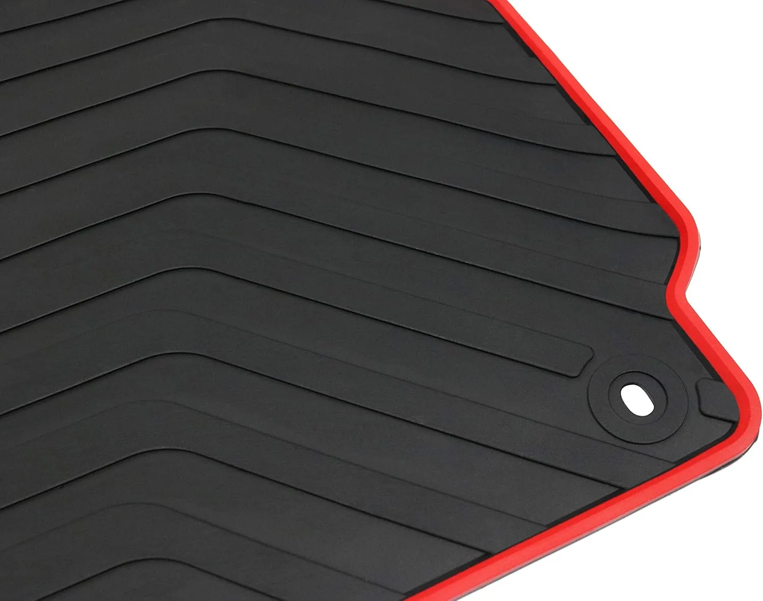 Car Floor Mat for Honda CR-V CRV 4th Generation 2012 2013 2014 2015 2016 Custom Fit Black and Red Rubber Auto Floor Liners Mat All Weather Protection Heavy Duty Odorless