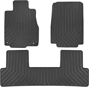 Car Floor Mat for Honda CR-V CRV 4th Generation 2012 2013 2014 2015 2016 Custom Fit Full Black Rubber Auto Floor Liners Mat All Weather Protection Heavy Duty Odorless