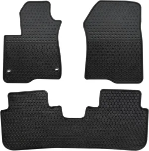 Car Rubber Floor Mat for Honda CR-V 2023 2024 2025 CRV(Included Hybrid) Custom Fit Black Auto Mats Liner All Weather Protection Heavy Duty Odorless