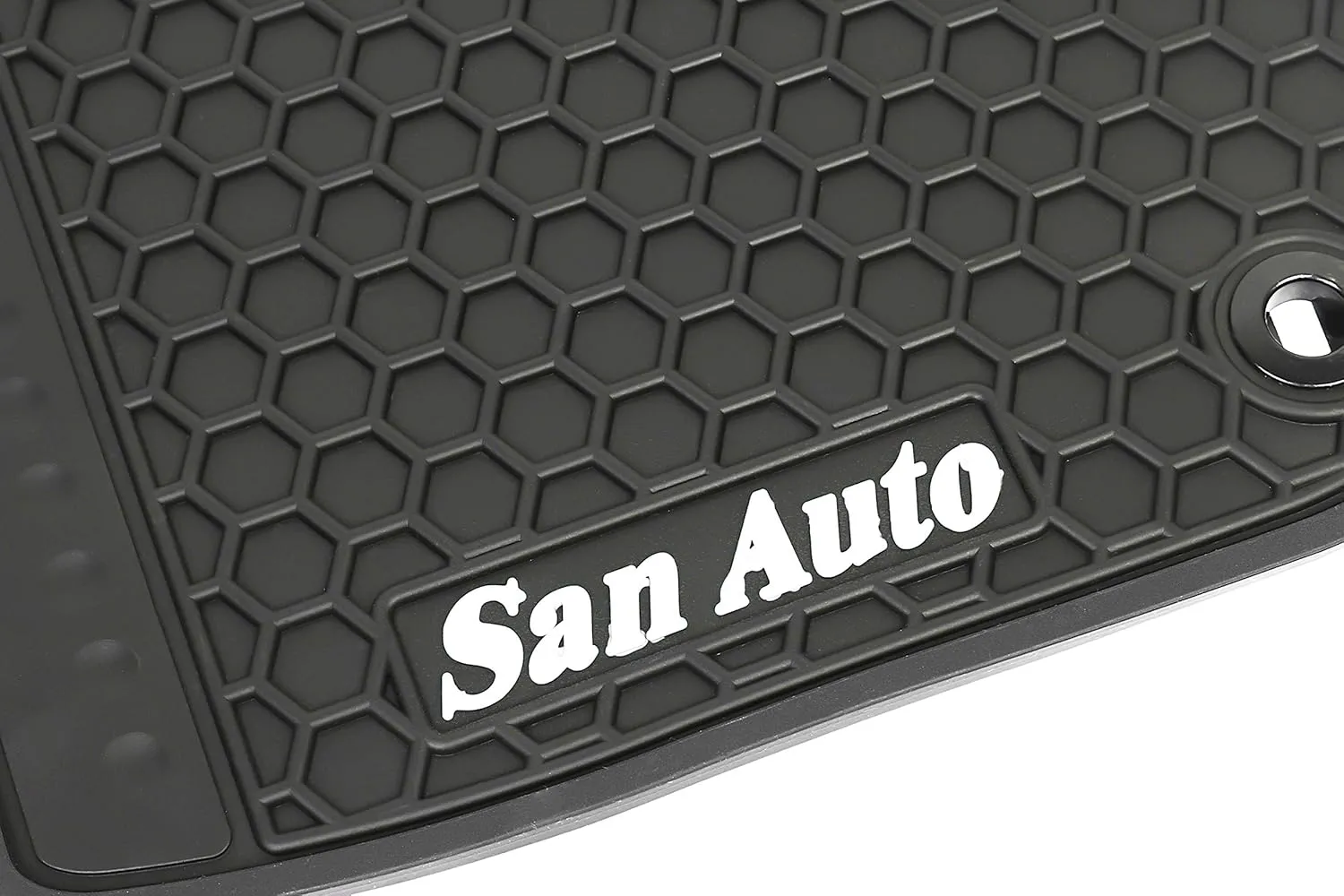 Car Rubber Floor Mat for Honda CR-V 5th Generation 2017 2018 2019 2020 2021 2022 Custom Fit Black and White Auto Liner Mats All Weather Protection Heavy Duty Odorless