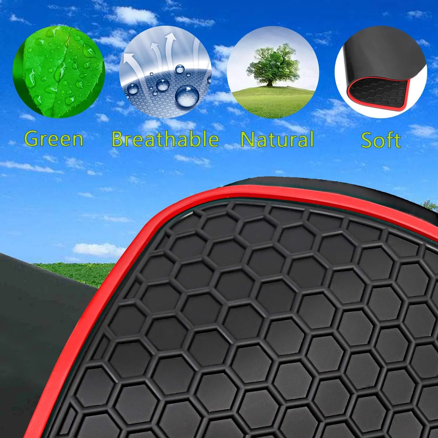 Car Rubber Floor Mat for Honda CR-V 5th Generation 2017 2018 2019 2020 2021 2022 Custom Fit Black and White Auto Liner Mats All Weather Protection Heavy Duty Odorless